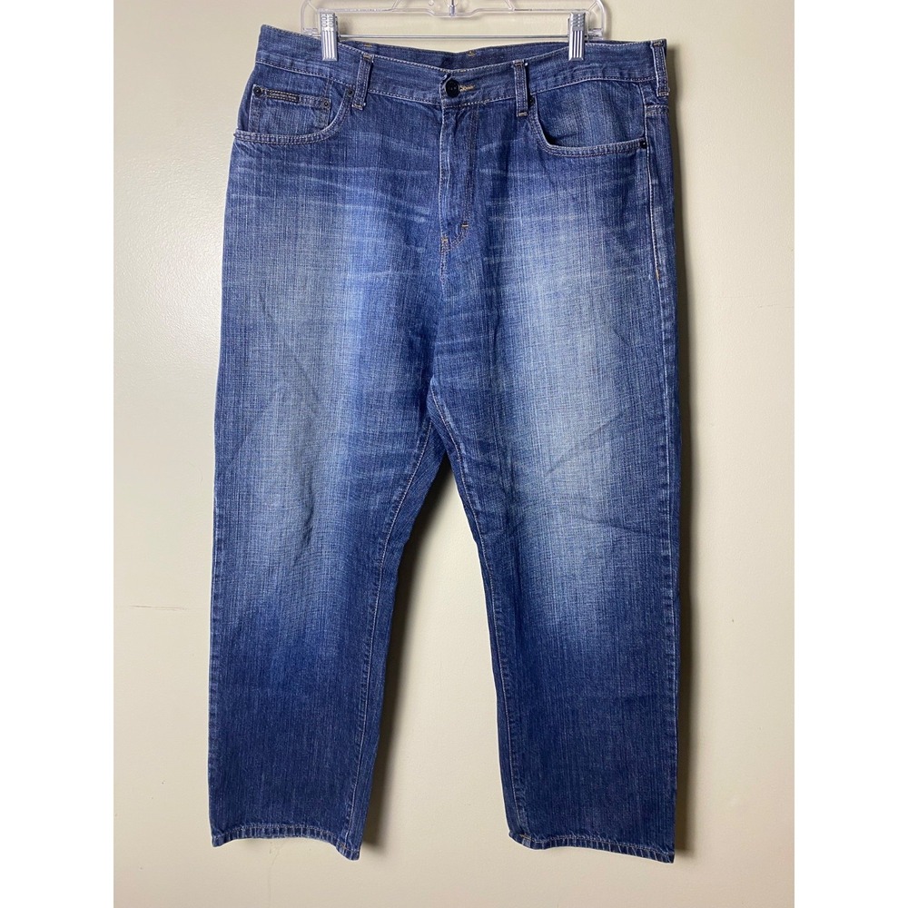 Vintage Calvin Klein Jeans Relaxed Straight Mens 38x30 Blue Denim Casual